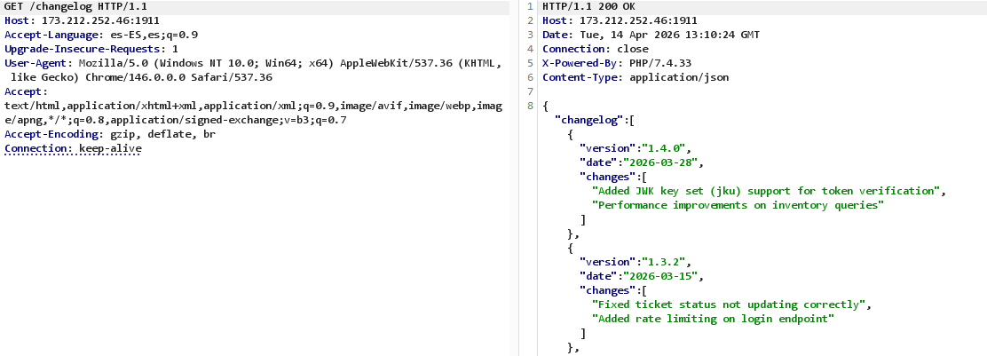 Burp Suite showing Access denied on /private-area